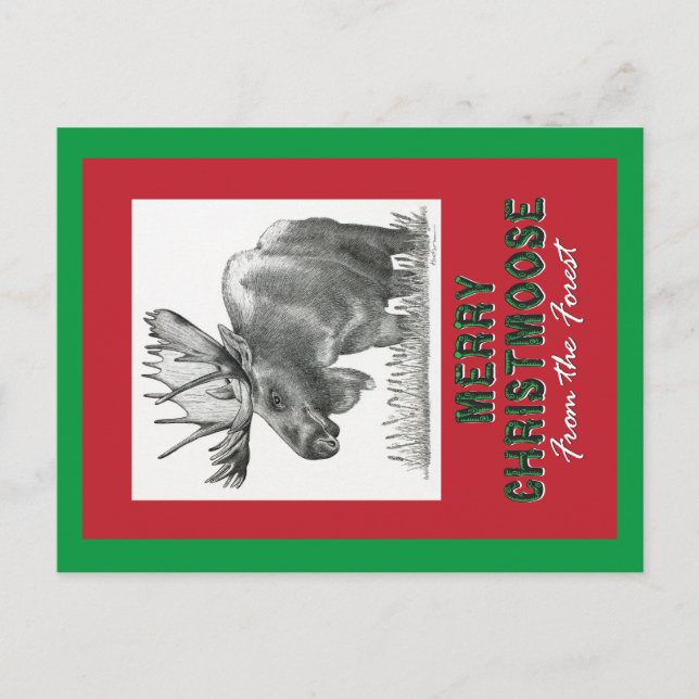 Merry Christmas Holiday Postcard (Front)