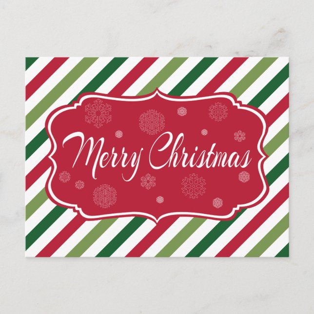Merry Christmas Holiday Postcard (Front)