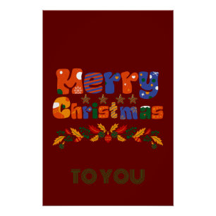 Merry Christmas Holiday Poster
