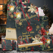 Merry Christmas Holiday Splendour Add Name