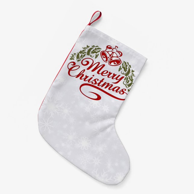 "Merry Christmas" Holiday Stocking (Front (Hanging))