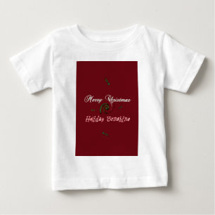 Merry Christmas Holiday Sunshine Red Baby T-Shirt