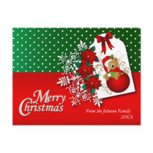 Merry Christmas Holiday Teddy Bear