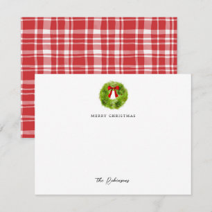 Merry Christmas Holiday Wreath Card