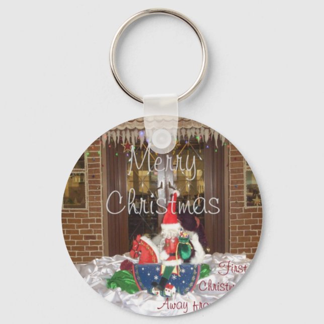 Merry Christmas holidays away from home Inspired A Keychain (Front)
