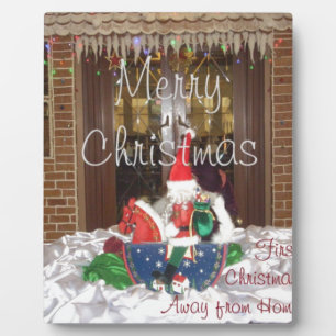 Merry Christmas holidays away from home Inspired A Plaque