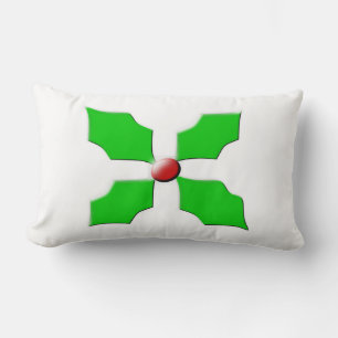 Merry Christmas Holly Pillow