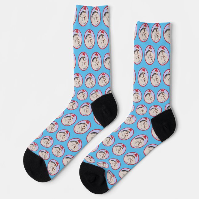 Merry Christmas Horse Socks (Left)