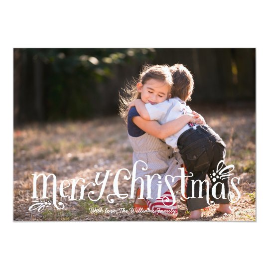 Merry Christmas Hugs | Holiday Photo Card