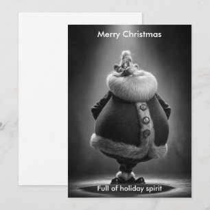 Merry Christmas Humor Santa Holidays greeting  Holiday Card
