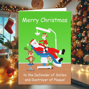 Merry Christmas Hygienist Santa Card
