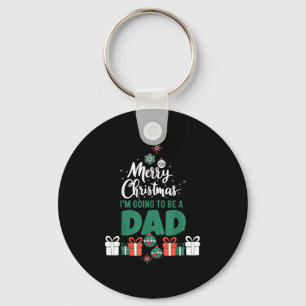 Merry Christmas I'm Going To Be A Dad Pregnant Wif Keychain