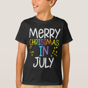 Merry Christmas In July Stars Summer Xmas Men T-Shirt