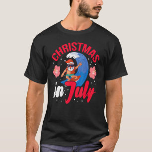 Merry Christmas In July Summer Surfing Santa Tis T T-Shirt