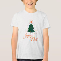 Merry Christmas in red: classic fir tree and cheer