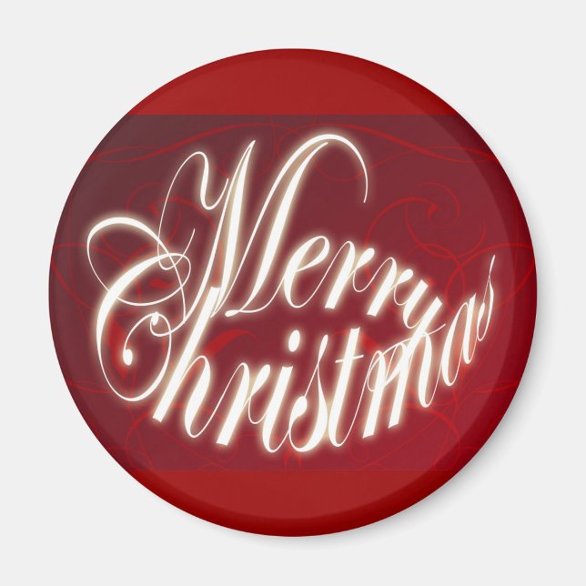 Merry Christmas in Red Magnet (Front)