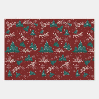 Merry Christmas Individualized Wrapping Sheets 