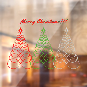 Merry Christmas!-Infinite Love Christmas Tree-Text Window Cling