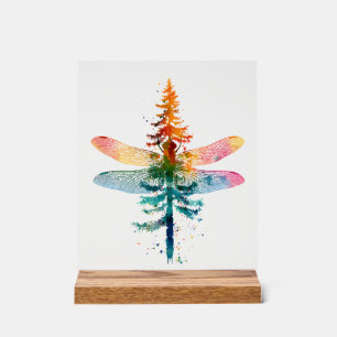 Merry Christmas insect Lover Xmas Dragonfly Christ Acrylic Sign