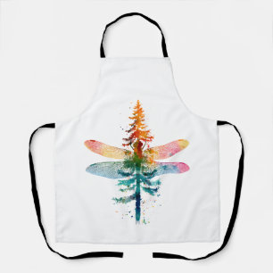 Merry Christmas insect Lover Xmas Dragonfly Christ Apron