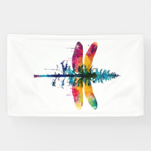 Merry Christmas insect Lover Xmas Dragonfly Christ Banner
