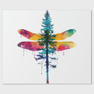 Merry Christmas insect Lover Xmas Dragonfly Christ Wrapping Paper