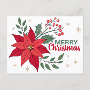 MERRY CHRISTMAS INVITATION POSTCARD
