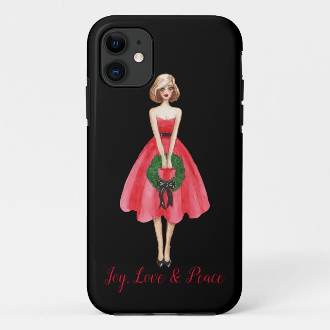 Merry Christmas iPhone 11 Case (Back)