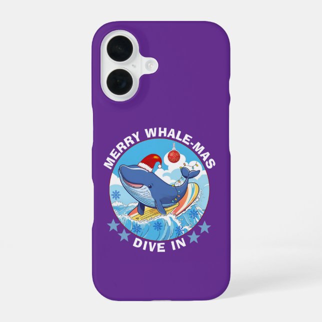 Merry Christmas iPhone 16 Case (Back)