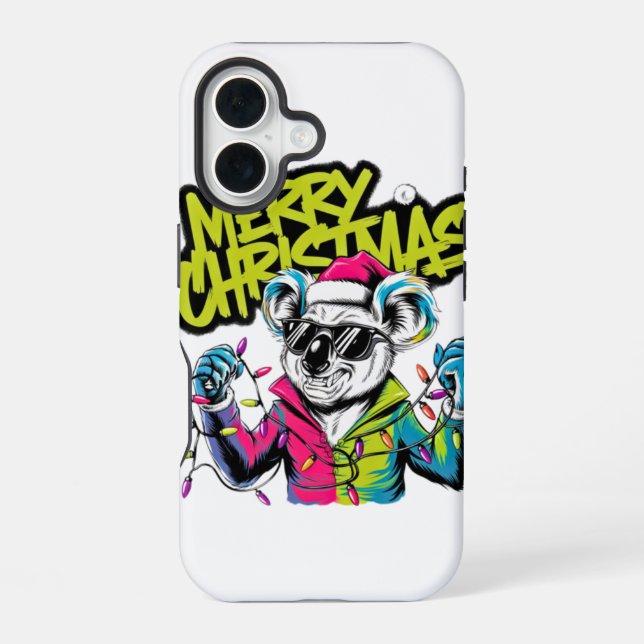 Merry Christmas  iPhone 16 Case (Back)