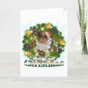 Merry Christmas Jack Russell Holiday Card