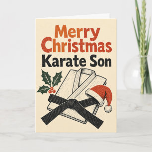 Merry Christmas Karate Son Card