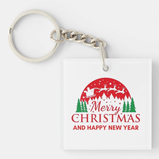 Merry Christmas  Keychain (Front)