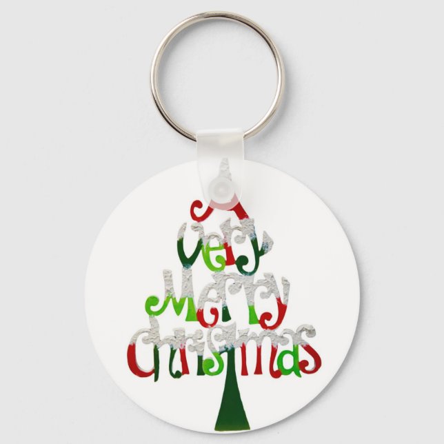 Merry Christmas Keychain (Front)