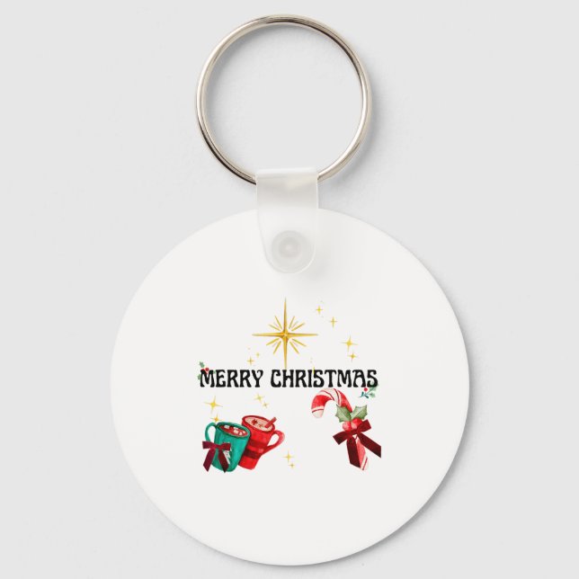 Merry Christmas  Keychain (Front)