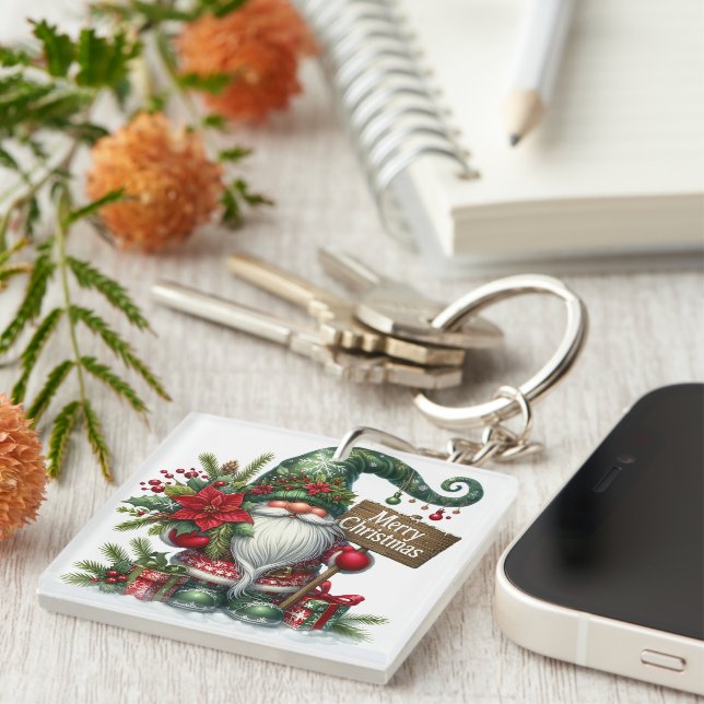 Merry Christmas Keychain (Front Right)