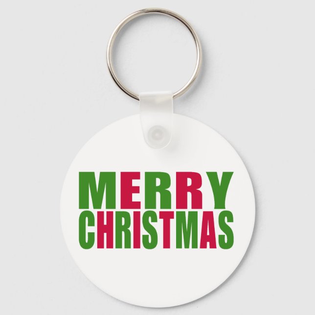 Merry Christmas Keychain (Front)