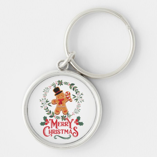 Merry Christmas Keychain (Front)