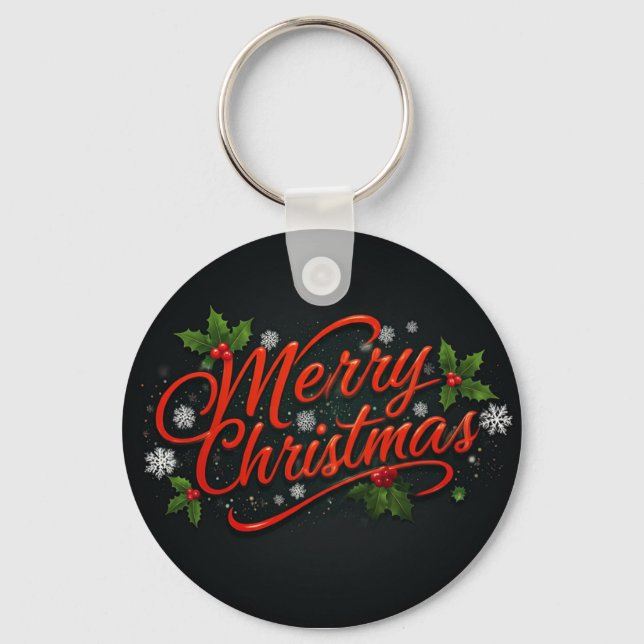 Merry Christmas  Keychain (Front)