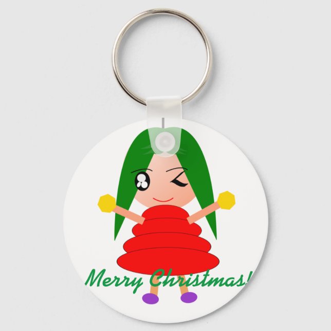 Merry Christmas Keychain (Front)