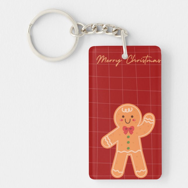 Merry Christmas Keychain | Festive Holiday Gift |  (Devant)