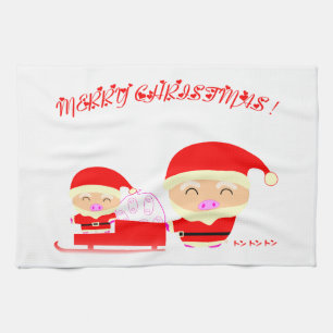 Merry christmas kitchen towel