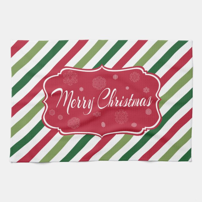 Merry Christmas Kitchen Towel (Horizontal)
