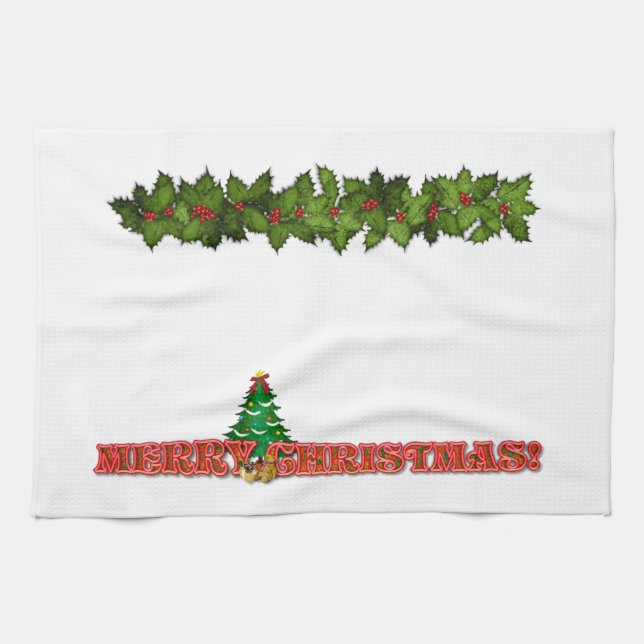 Merry Christmas Kitchen Towel (Horizontal)