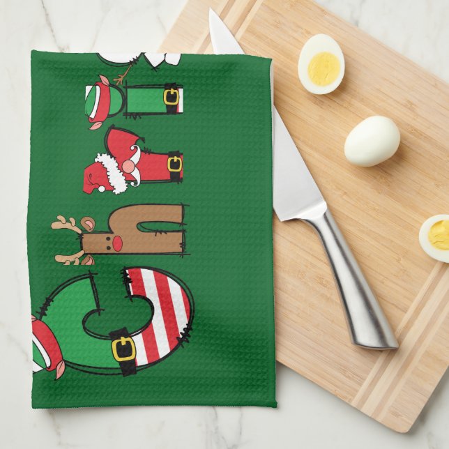 Merry Christmas  Kitchen Towel (Quarter Fold)