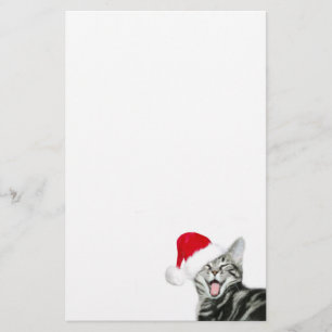Merry Christmas kitten Stationery