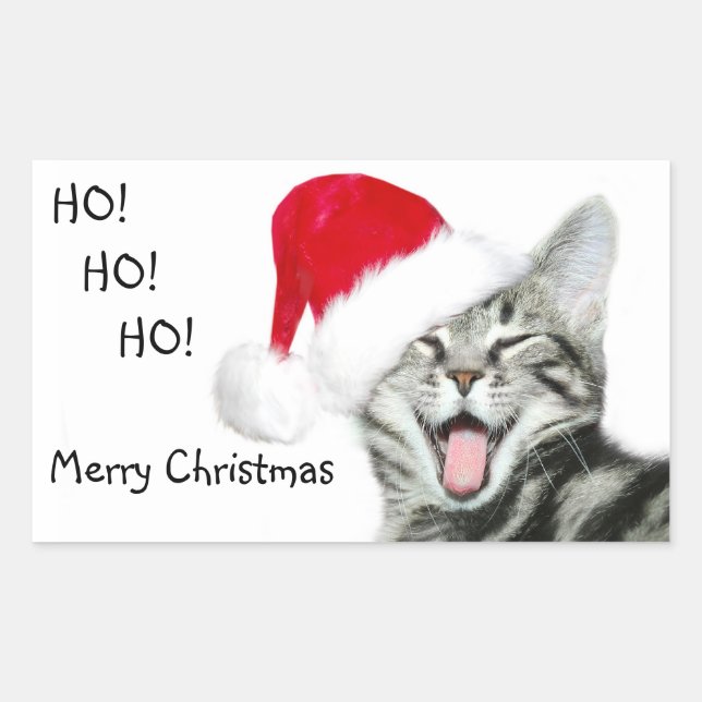 Merry Christmas kitten Sticker (Front)