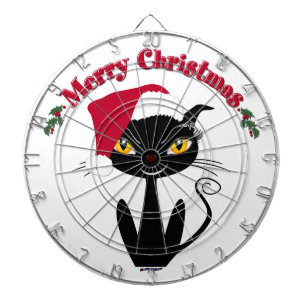 Merry Christmas Kitty Cat Dartboard