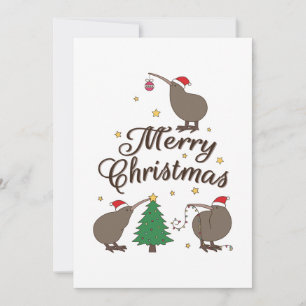 Merry Christmas Kiwi Holiday Card