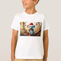 Merry Christmas Koala sitting in Gumtree